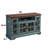 Buffet Table Sideboard with 4 Tempered Glass Doors – Adjustable Shelves & Cable Management for Living Room, and Kitchen-1539460012
