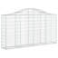 Arched Gabion Baskets 6 Pcs Galvanised Iron-615709293