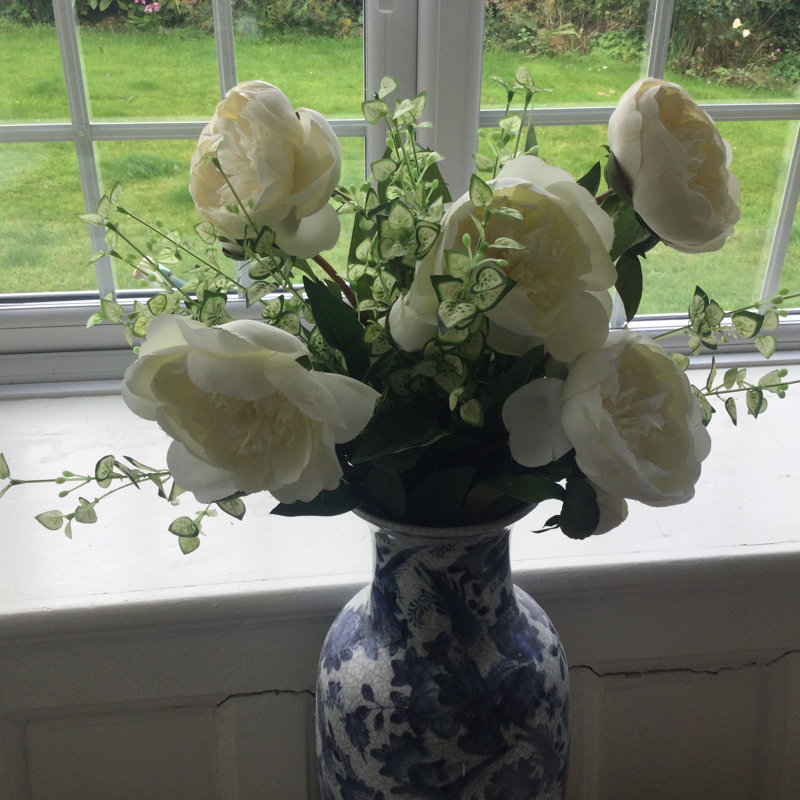 Frilled Peony, White