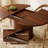43.3"-59" Round Extendable Dining Table for 4-6, Oval Kitchen Dining  Table with Storage, Pedestal Dining Table-819961056
