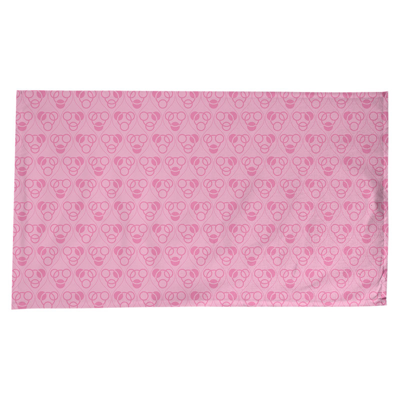 Classic Circles and Waves Tablecloth, Pink