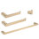 Bathroom Hardware 4-Piece Bath Hardware Set With Towel Bar, Robe Hook, Toilet Paper Holder In
