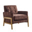 Fauteuil d'appoint à dossier capitonné Matson-857057013