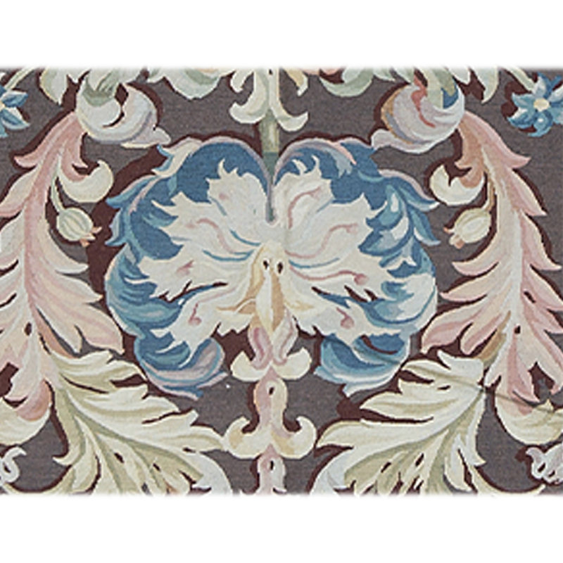 Hand-Knotted High-Quality Brown and Beige Runner