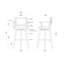 Tabouret de bar rotatif très haut Angelija-98354502