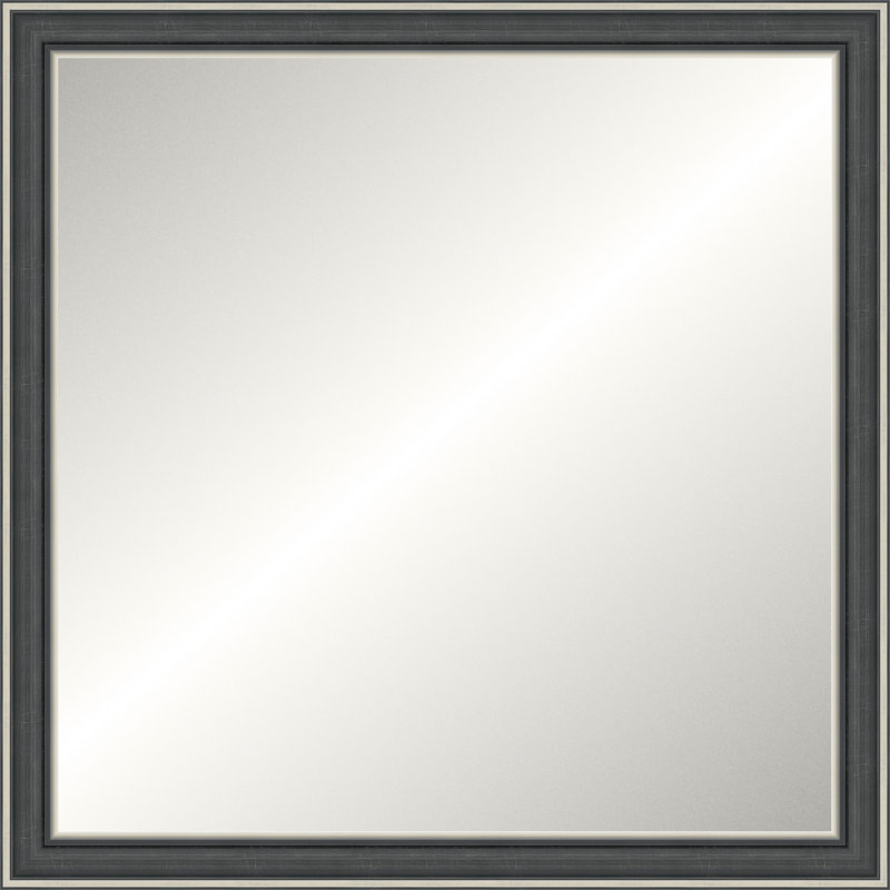 Silver Rustic Mirror, Small Square