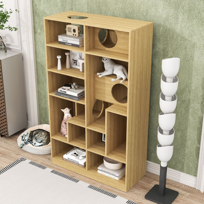 Bibliothèque pour chat Modern Modern, Naturel