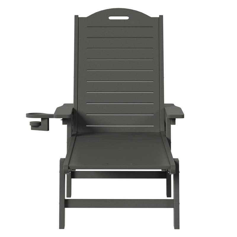 Chaise longue inclinable Brighton, Gris foncé