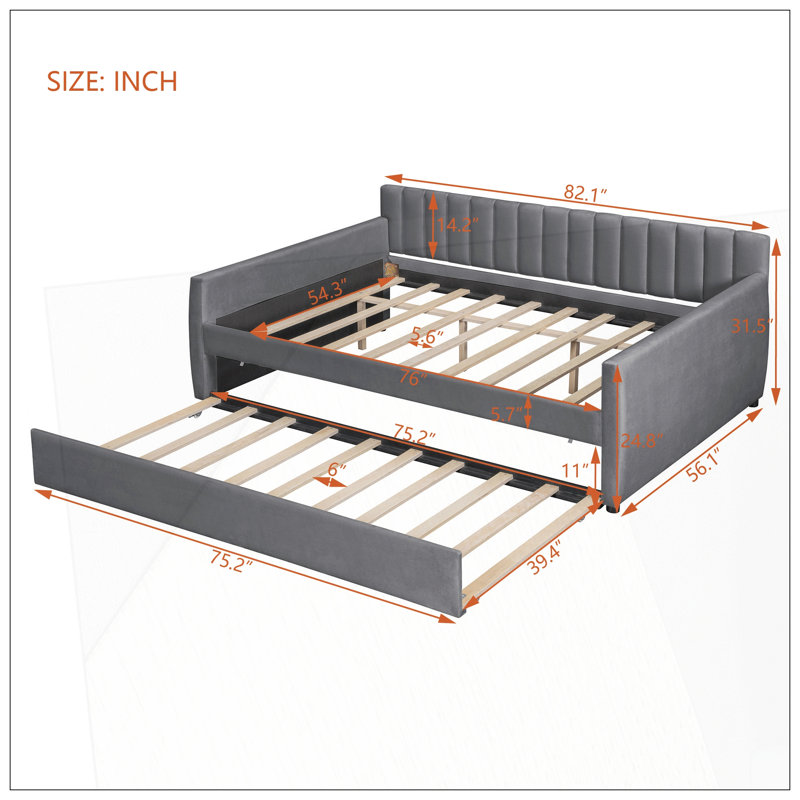 Bed For Bedroom, Gray