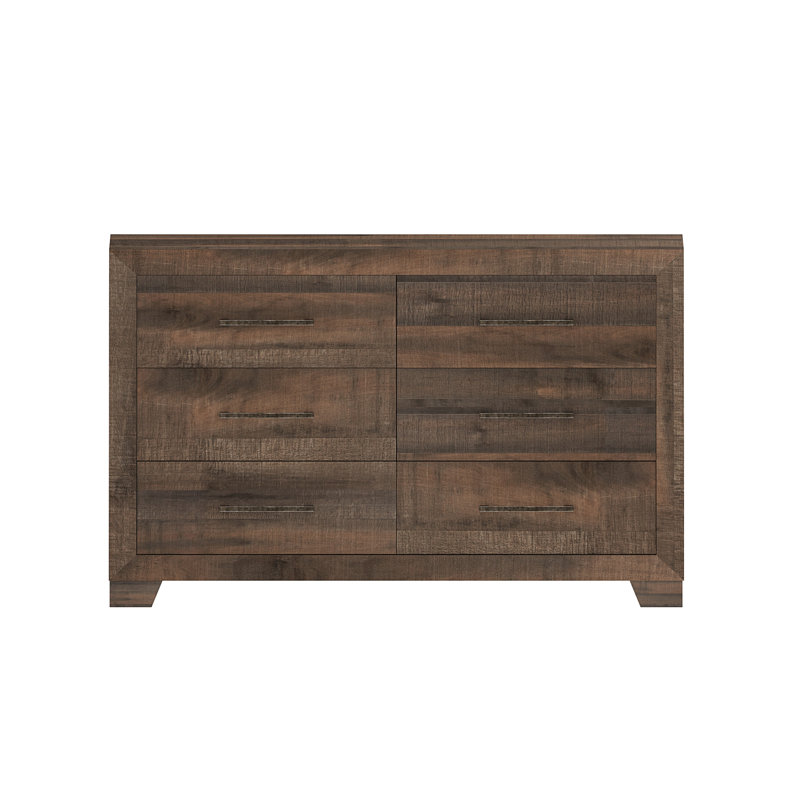 Commode brune à 6 tiroirs