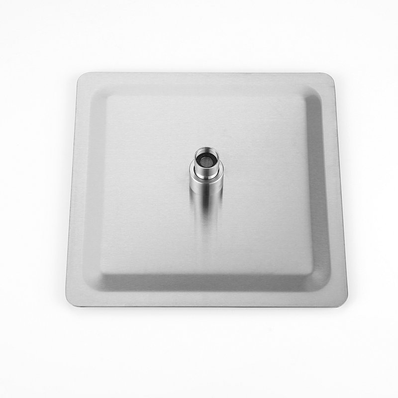 Pomme de douche à pluie réglable, Nickel brossé