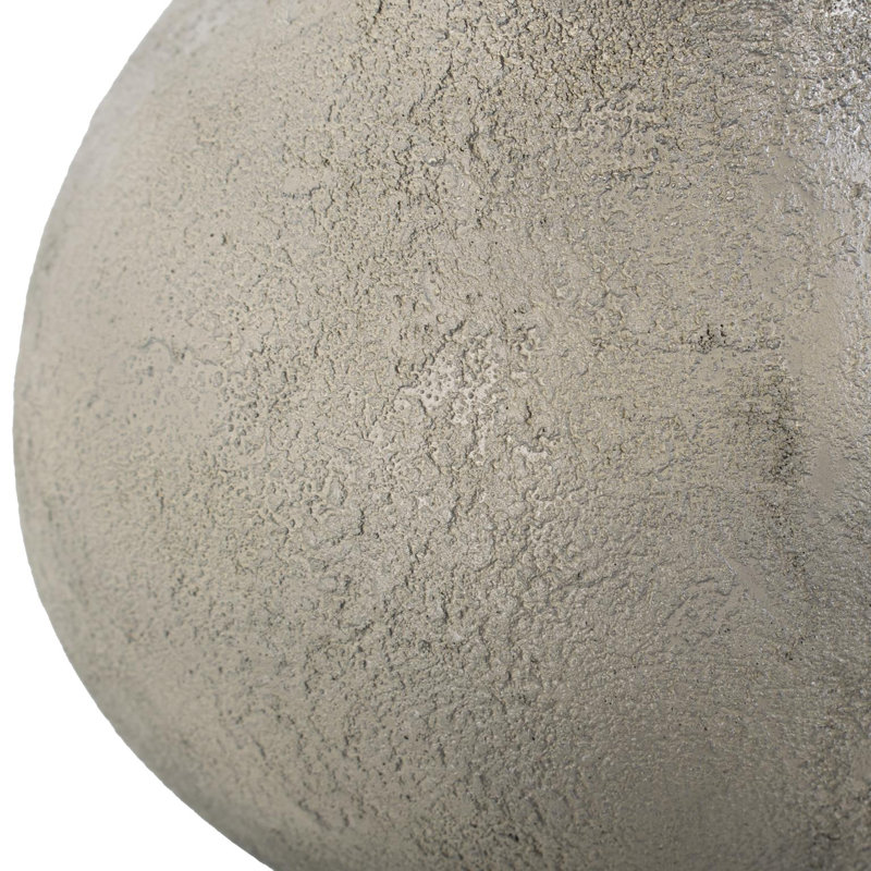 Textured Blanton Taupe Rounde Vase