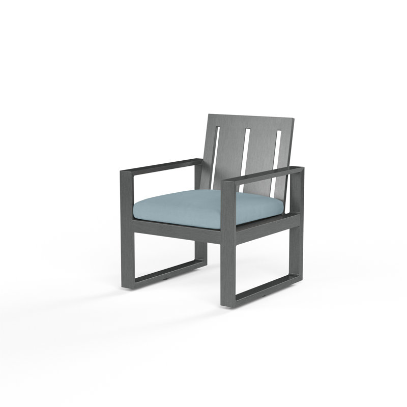 Redondo Outdoor Dining Armchair, Canvas Skyline Sunbrella®