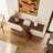 American-style solid wood console table.-663027880