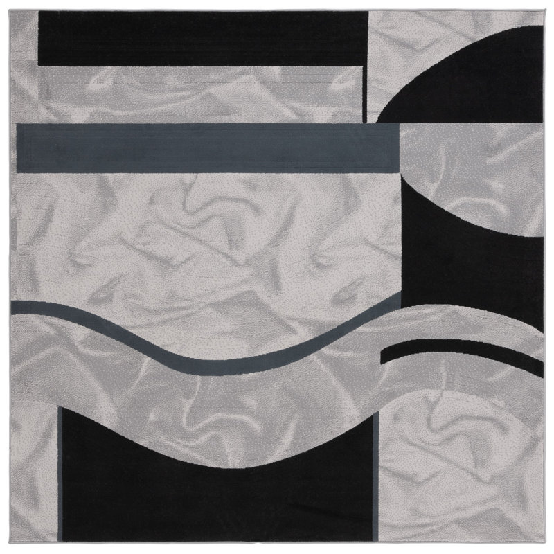 Tapis abstrait Guberman Performance, Carré 6 pi 7 po