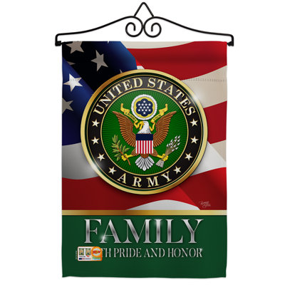 Double Sided 18.5'' H x 13'' W Polyester Independence Day Flag Set