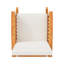 Chaise berçante d'extérieur en bois d'acacia massif-130678760