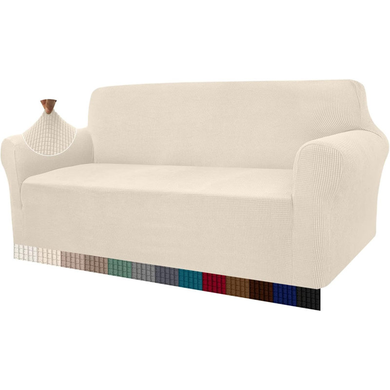 Outdoor Patio Sofa Cover, 107" H x 235" W x 104" D, White