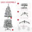 Sapin de Noël artificiel enneigé avec branches réalistes, 350 lumières DEL et 641 pointes