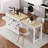 K&K Kitchen Island With Extendable Dining Table-1725638630
