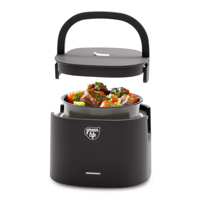 Réchaud électrique GreenLife 20 oz, en céramique, sans PFAS et PFOA, bol amovible et portable