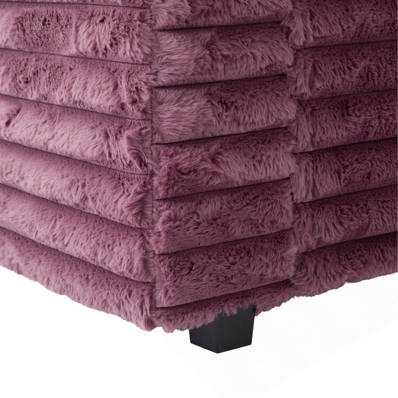 Très grand canapé-lit double de 83,5 po avec deux coussins, ports USB et porte-gobelets pour le salon, Rouge vin