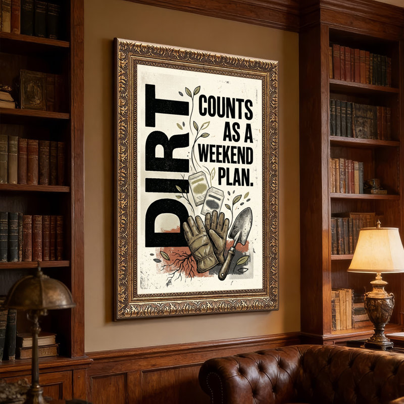 Art mural en toile noyer doré encadré pour le salon, la chambre à coucher, le bureau ou le vestibule - Décoration murale décorative avec compteurs de saleté