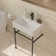 Bathroom Console Sink With Overflow,Ceramic Console Sink