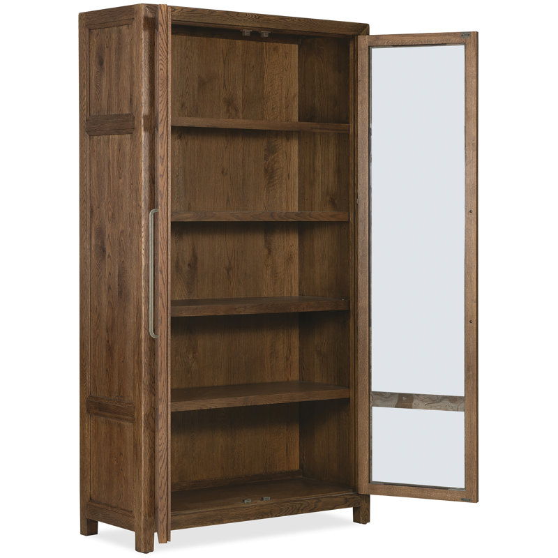 Driftwood Lighted Curio Cabinet, Walnut