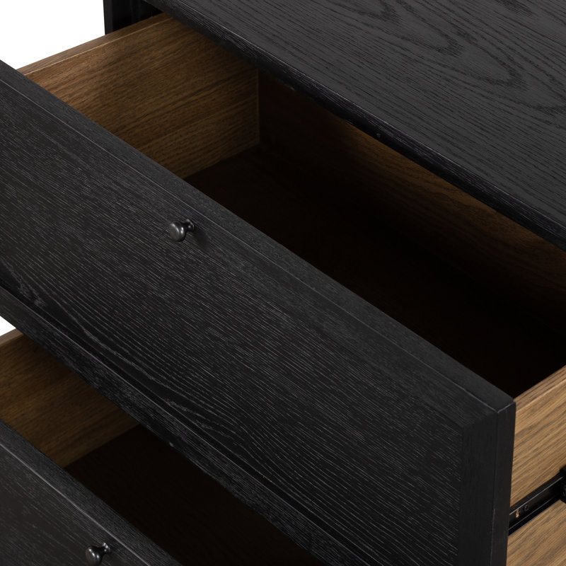 Millie Nightstand - Drifted Matte Black, Drifted Matte Black
