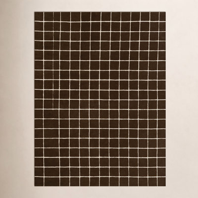 Montara Brown Hand-Tufted Geometric Wool Rug