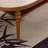 Solid wood tea table with medieval design