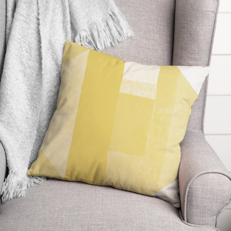  Coussin décoratif intérieur / extérieur, Jaune