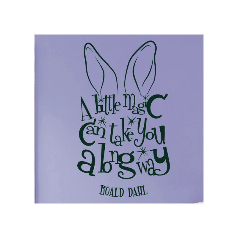 Roald Dahl Wall Sticker, Dark Green