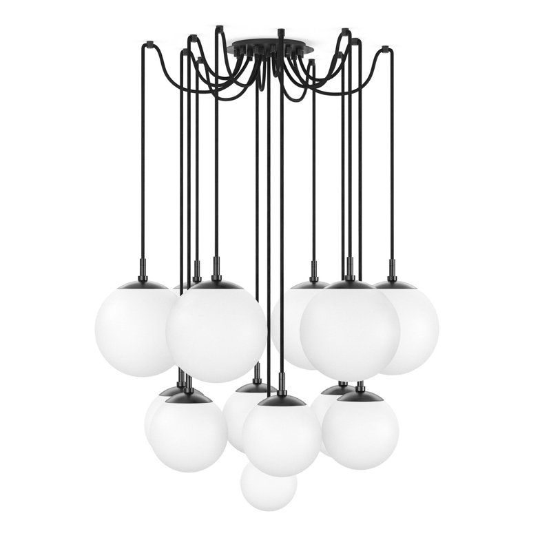 Spider Small Chandelier-Black Gunmetal, Black Gunmetal