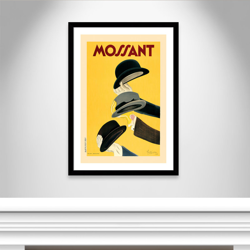 «Brickhill Mossant Hats», affiche vintage encadrée