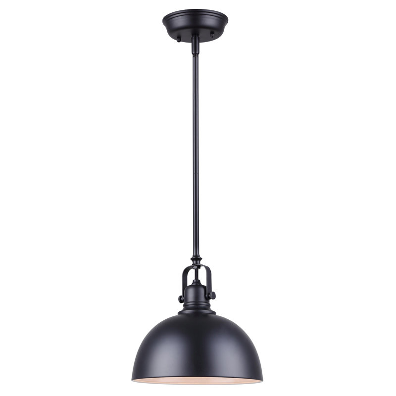 Fedler 1 - Light Matte Black Single Pendant, 59.75" H x 10.43" W x 10.43" D