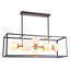 Lustre rectangulaire moderne 8 lumières Edmondo