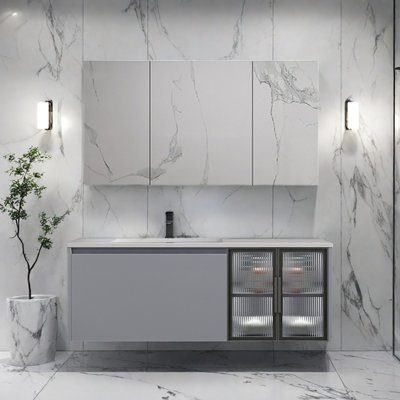 Armoire de salle de bain simple de style moderne et luxueux
