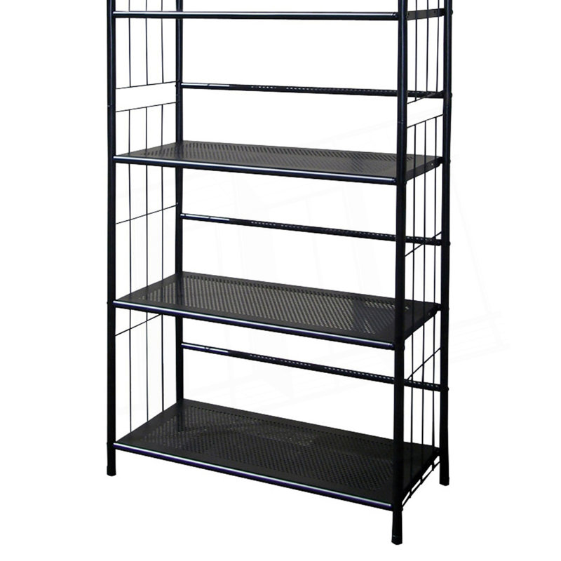 Metal Standing Book Shelf, (4 Shelves) 49.05"H x 26.05"W x 11.05"D