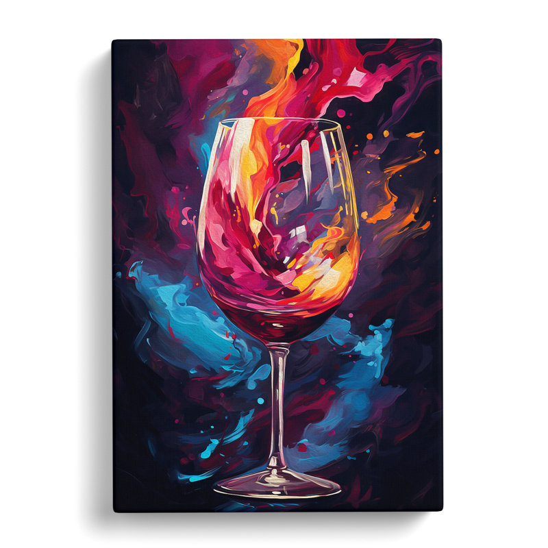 Wine Abstract No.2 - No Frame Print, 50cm H x 35cm W x 3cm D