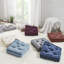 Coussin de sol carré en poly chenille 20 po x 20 po-126144049