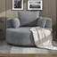 Fauteuil d'appoint pivotant avec 3 coussins amovibles-115839030