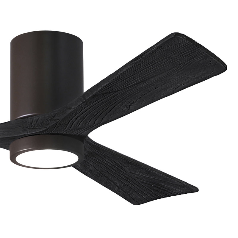 Irene LED Ceiling Fan, Textured Bronze, Matte Black, 52"