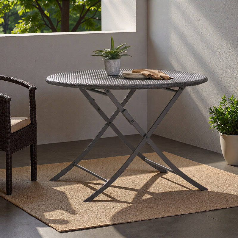 ROUND FOLDABLE DINING TABLE