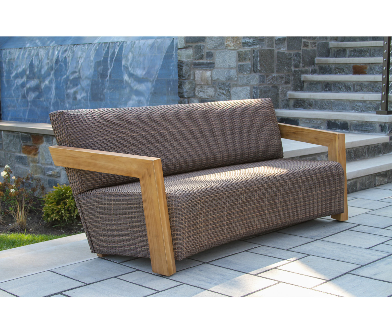 Levitt 78" Teak Patio Sofa