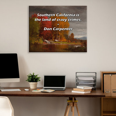 Toile tendue Astoria Grand Gallery par Don Carpenter: «Southern California is the land of Crazy Crim»