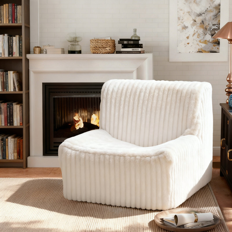 Compressed Lazy Sofa Chair – Ultra Compact Package, Fluffy After 48h Expansion, Ideal for Small Spaces, Dorms, Apartments – No Assembly Needed