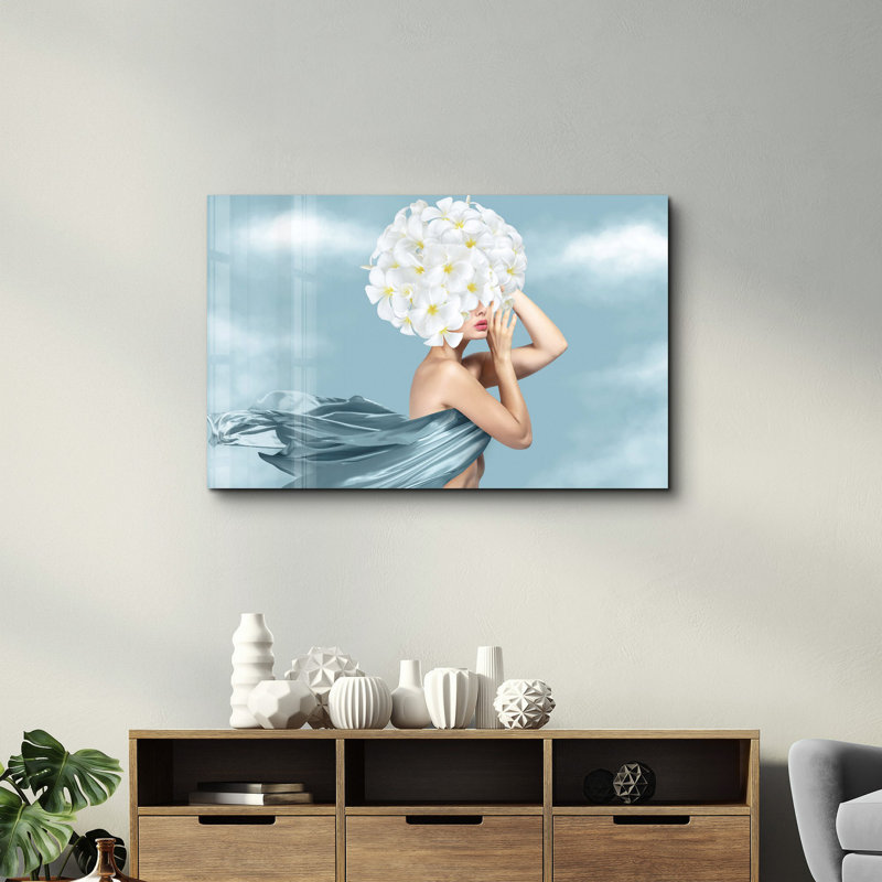 Elegant Tempered Glass Wall Art Painting, 13.8 x 21.7 inches | 100% Tempered Glass, Thickness: 0.16 inches | UV Printed for Vibrant Colors | Perfect for Home Decor, Living Room, & Office Spaces
