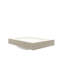Comptoir en pierre frittée à motif beige 76 cm (30 po) avec lavabo encastré en céramique, trois trous prépercés pour robinetterie standard, profondeur 76 cm (29,96 po), largeur 47 cm (18,4 po), poids 21,8 kg (48,03 lb), hauteur 22 cm (8,69 po), couleur beige.-1982782922